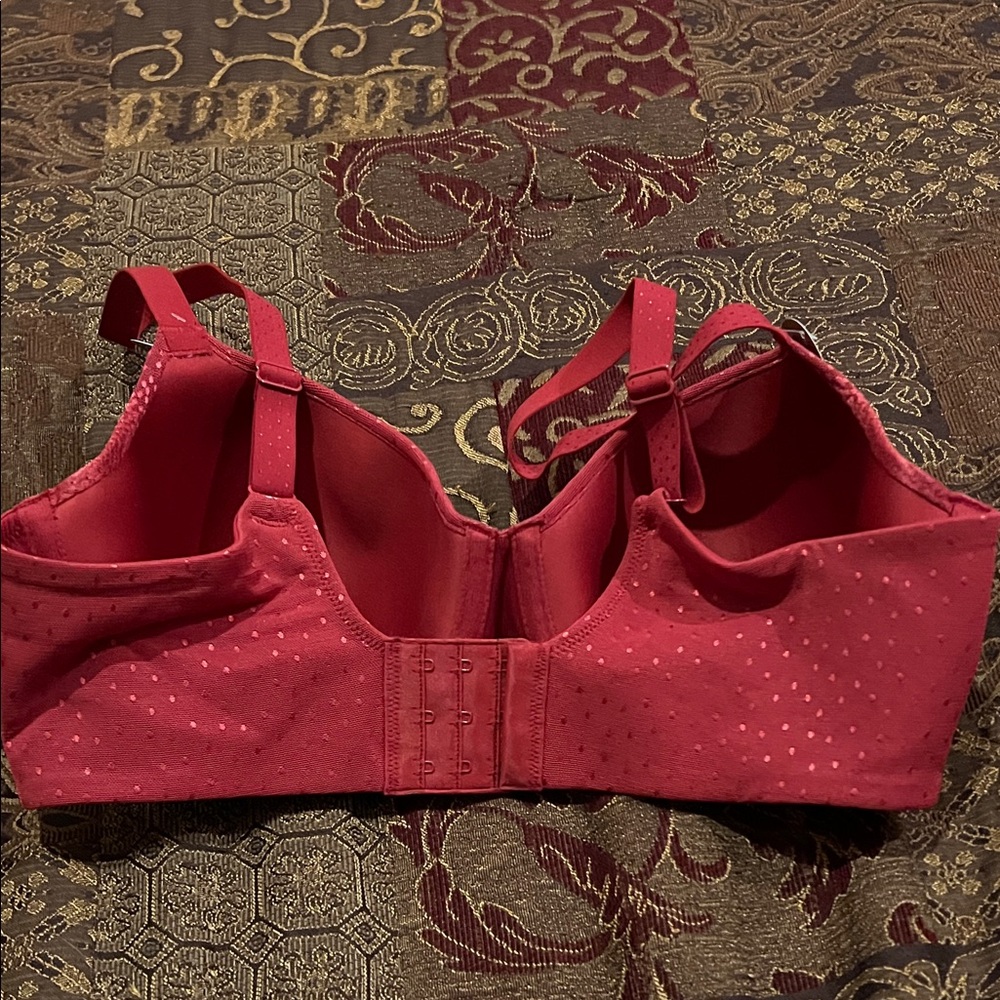 Wacoal Back Appeal Red Underwire T-shirt Bra - Picture 4 of 5